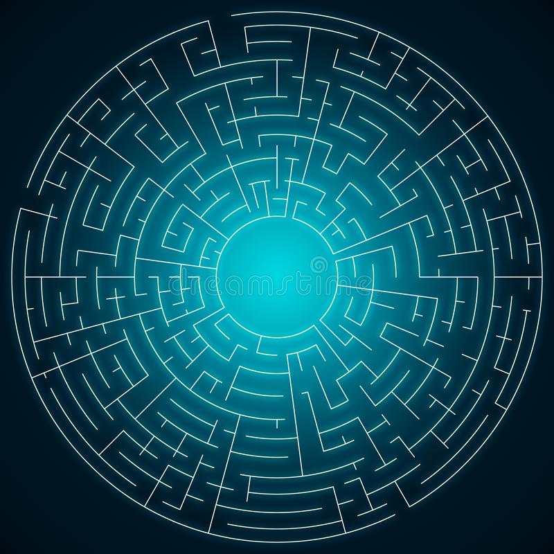 creative-blue-labyrinth-backdrop-digital-maze-solution-concept-d-rendering-164121148